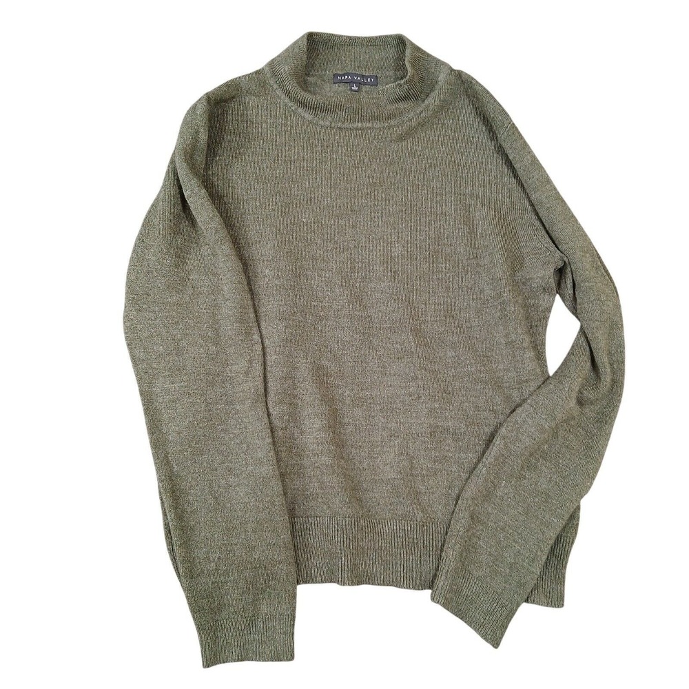 Napa Valley Women's Pullover Sweater‎ 100% Acrylic Size Large Green NV3003F18